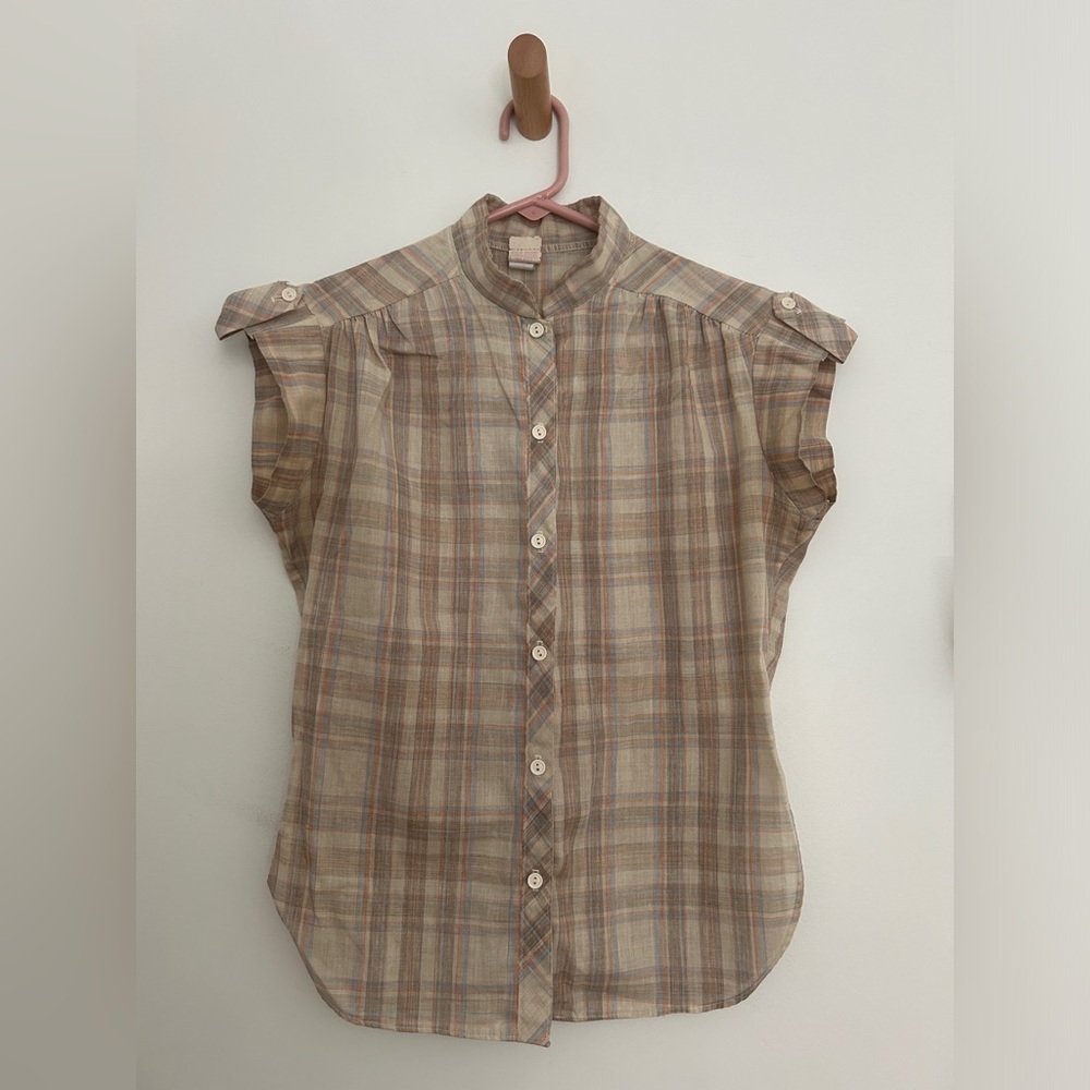 Vintage 70's pastel summer cowgirl top